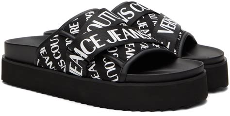 versace baroque sandals|versace denim sandals.